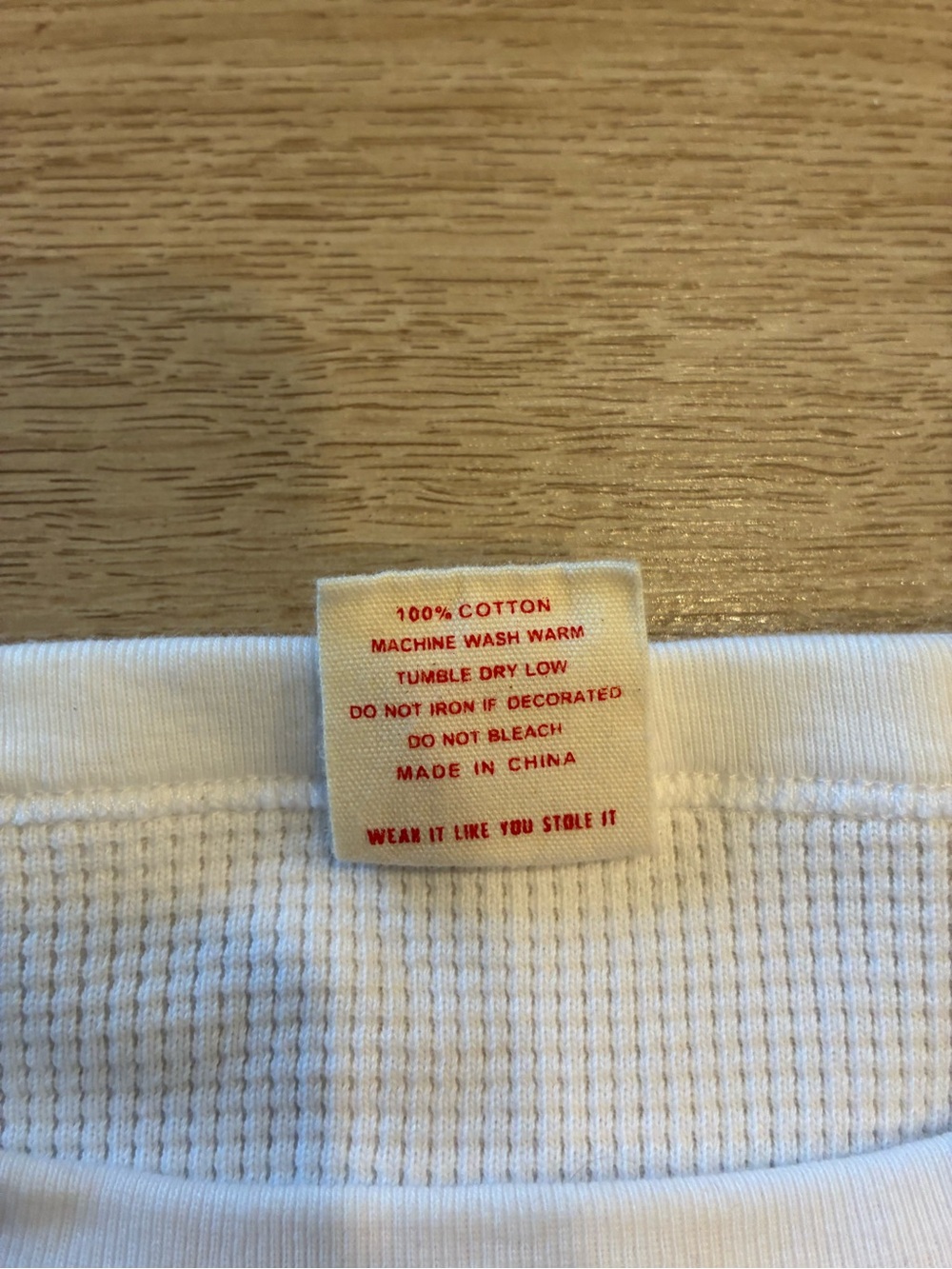 NEW Bronson Mfg Men’s Heavyweight Waffle Cotton Underwear Shirt Size S - Picture 5 of 7
